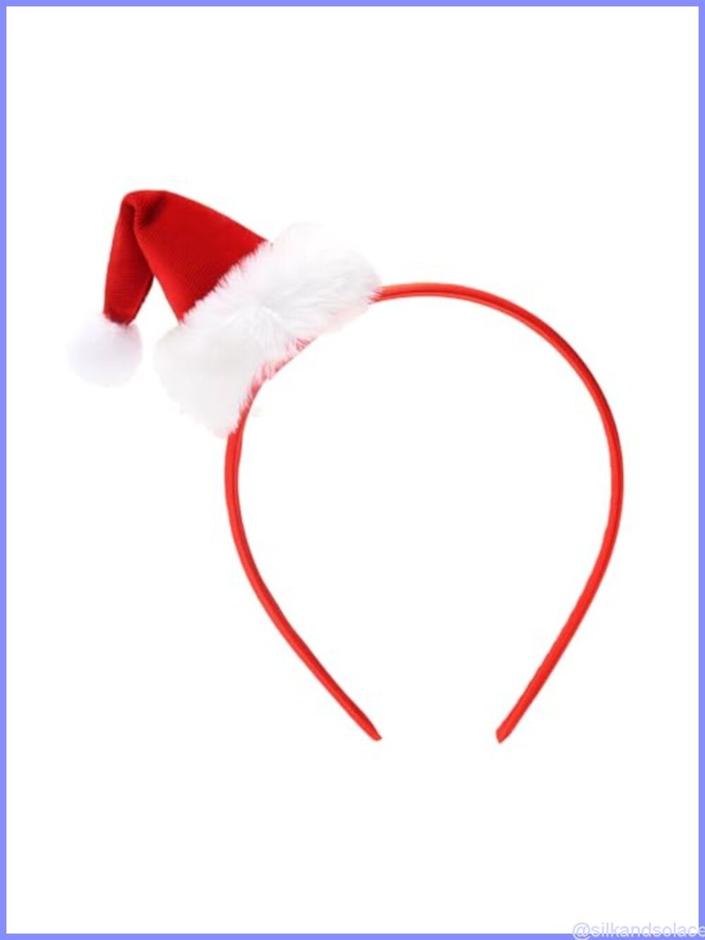 Christmas Gingerbread Man & Santa Hat Headbands Set